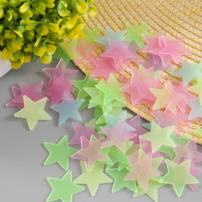 Pack of 100 - 3D Glowing  Stars