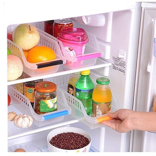 Fridge Storage Basket Shelf Organiser Rack