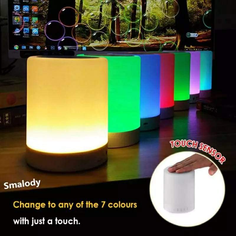 Colorful LED Night Light Bluetooth Touchpad Wireless Speaker