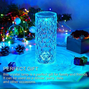 Crystal Rose Diamond Night Lamp - USB Remote Desk Lamp - 16 Color RGB Changing Mode LED Lights