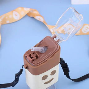 Ice Cream Water Bottle With Straw