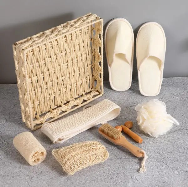 8 Pcs Set With Bathroom Slipper & Hand Towel