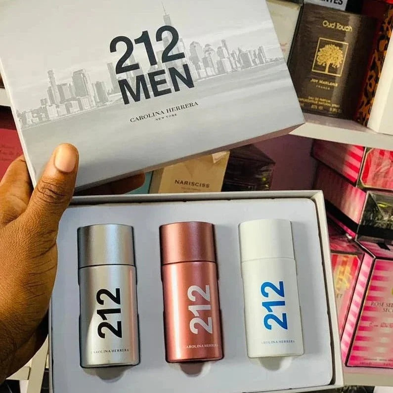 Carolina Herrera 212 Mens Gift set – 3 x 30ml