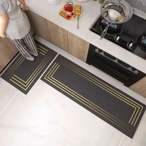 2 pcs set Kitchen , Bathroom ,HomeDecor Anti-Slip Absorbent Mat & Runner (M17)