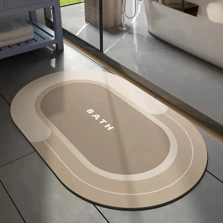 Floor Bath Mat Absorbent Non-Slip Round (C10)